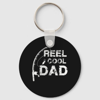 Porte-clés Reel Cool Papa Pêche Papa Fête des pères Cadeau