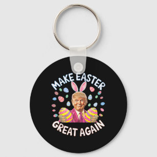 Porte-clés Refaire Pâques Grande Encore Drôle de Lapin Trump 