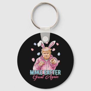 Porte-clés Refaire Pâques Grande Encore Drôle de Lapin Trump