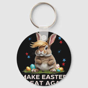 Porte-clés Refaire Pâques Grande Encore Drôle de Lapin Trump