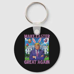 Porte-clés Refaire Pâques Grande Encore Drôle de Lapin Trump