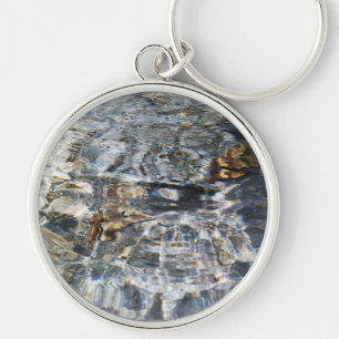Porte-clés Reflet d'eau abstrait – Lumière et Mouvement
