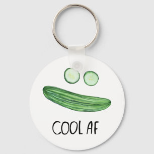 Porte-clés Refroidissez comme aquarelle drôle de "AF de cool