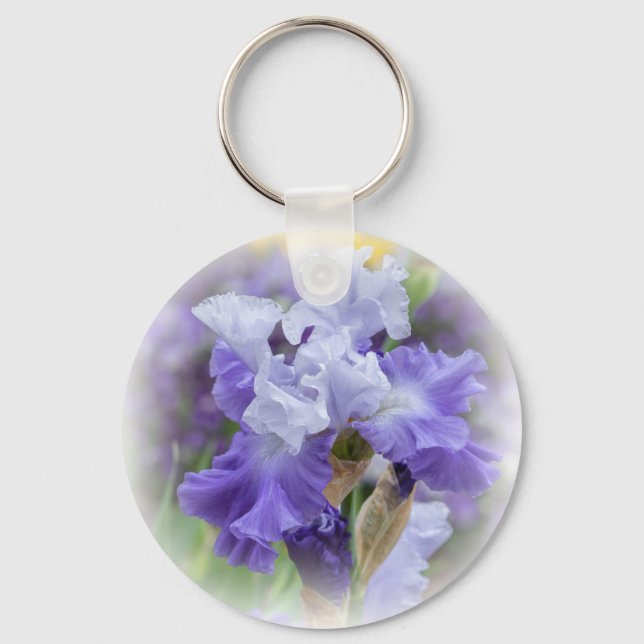 Porte-clés Regal Beares Iris - Violet & Blanc (Recto)