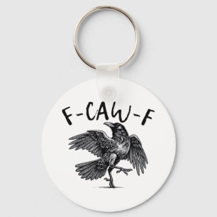 Porte-clés Regard drôle gothique F Corbeau F Style décontract
