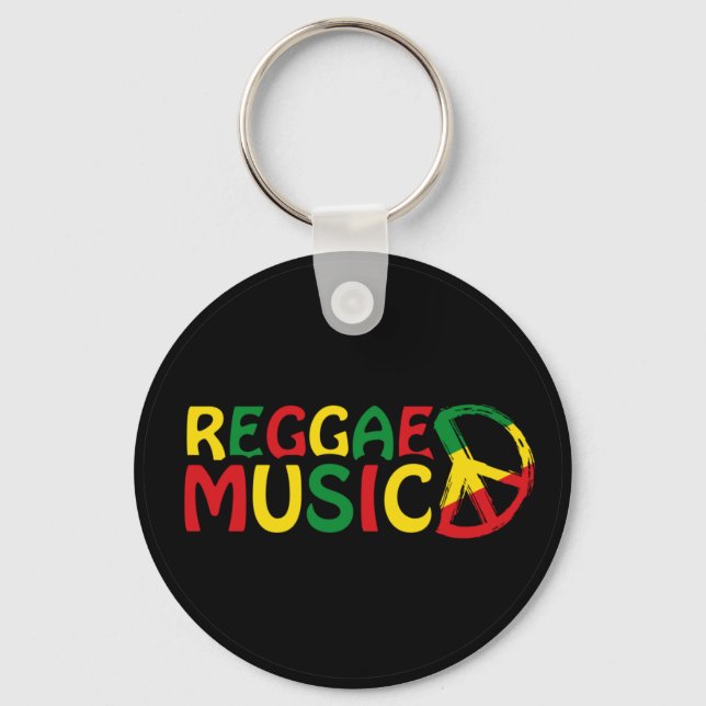 Porte-clés Reggae Musique design, reggae art (Recto)