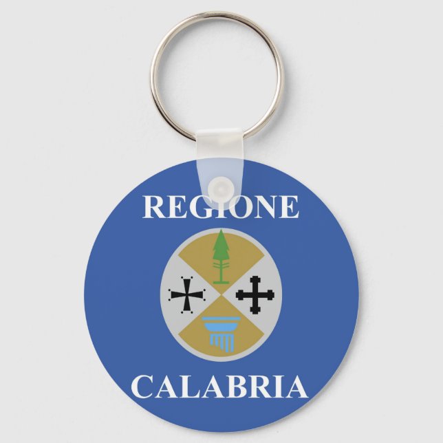 Porte-clés région de calabre drapeau italie comté magnets (Recto)