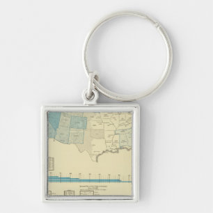 Porte-clés Régions d'extraction d'or