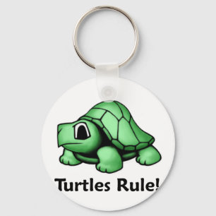 Porte-clés Règle de tortues !