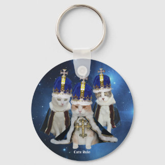 Porte-clés Règle des chats