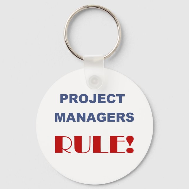 Porte-clés Règle du chef de projet ! (Recto)