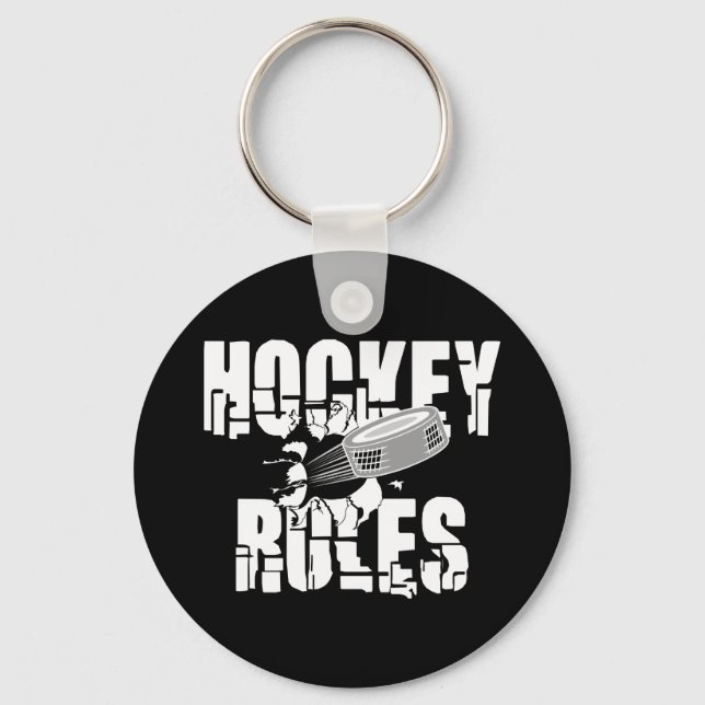 Porte-clés Règles de hockey (Recto)