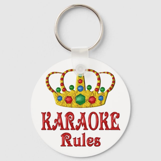 PORTE-CLÉS RÈGLES DE KARAOKE (Recto)