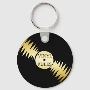 PORTE-CLÉS RÈGLES DE VINYLE