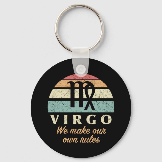 Porte-clés Règles drôles de Zodiac Virgo (Recto)