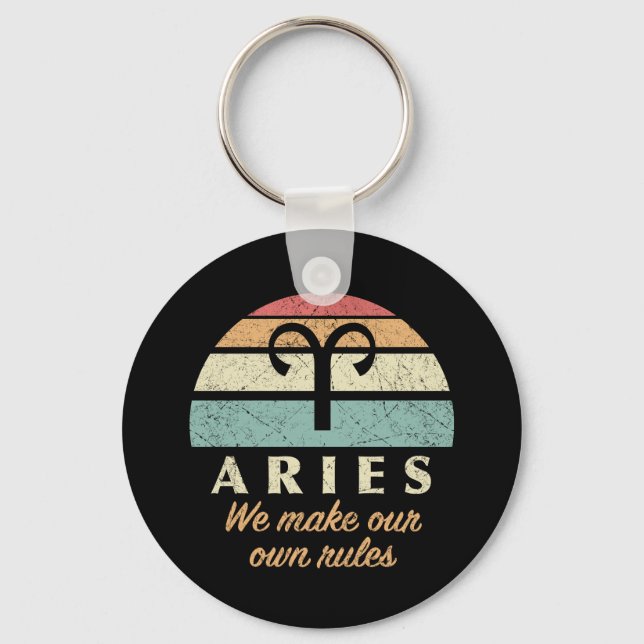Porte-clés Règles drôles du zodiaque Bélier (Recto)