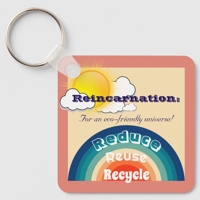 Porte-clés Réincarnation Porte - clé écologique (Recto)