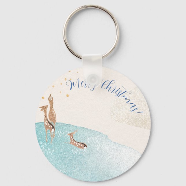 Porte-clés Reindee de vacances d'hiver (Recto)