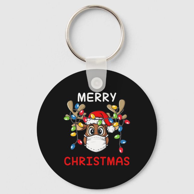 Porte-clés Reindeer Joyeux Noël Fun Noël Noël 2 (Recto)