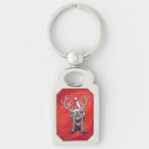 Porte-clés Reindees Noël Sur Vert