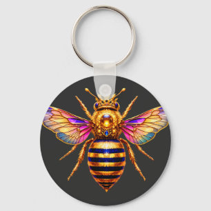 Porte-clés Reine Abeille Avec Couronne
