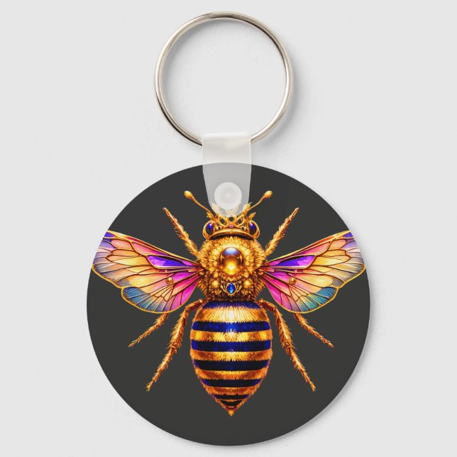 Porte-clés Reine Abeille Avec Couronne (Recto)