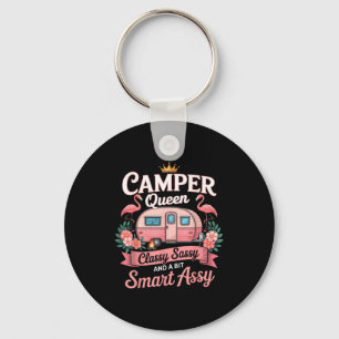 Porte-clés Reine Camper Cly Sy Smart Y Cadeaux Camping Rv Fem