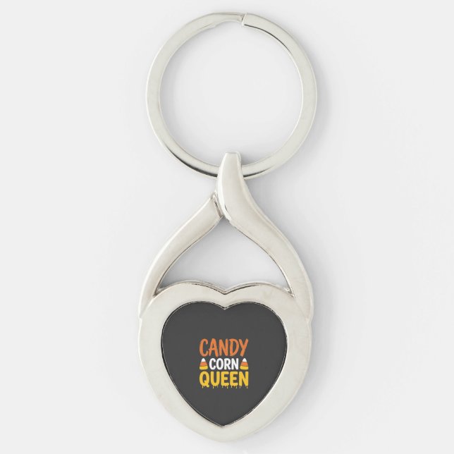 Porte-clés Reine Candy Corn Graphique Halloween_1 (Devant)
