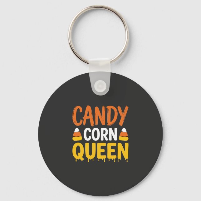 Porte-clés Reine Candy Corn Graphique Halloween_1 (Recto)