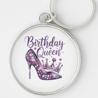 Porte-clés Reine d'anniversaire