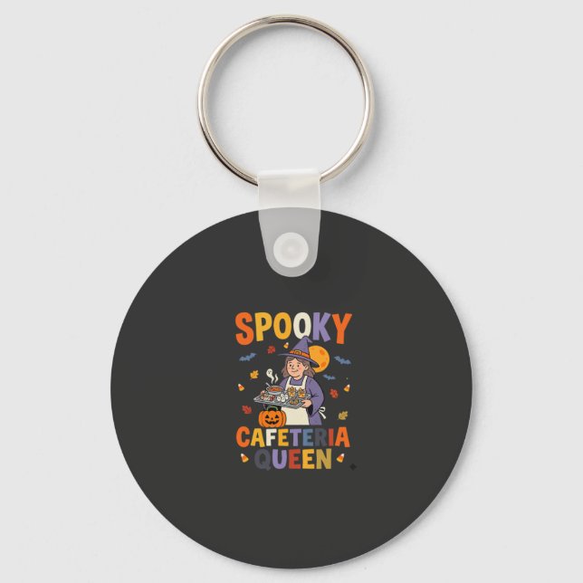 Porte-clés Reine de la cantine d'Halloween (Recto)