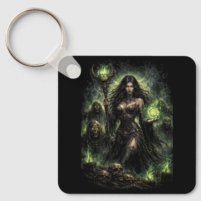 Porte-clés Reine de la Flamme Verte (Recto)
