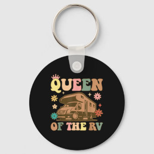 Porte-clés Reine de la reine du camping en camping-car fémini