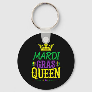 Porte-clés Reine de Mardi Gras Femmes Carnaval Bouffon Perles