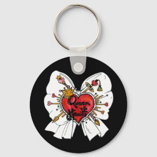 Porte-clés Reine de porte - clé de coeurs