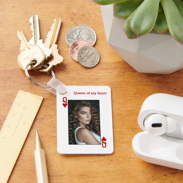 Porte-clés Reine des Coeurs personnalisée (Bureau)