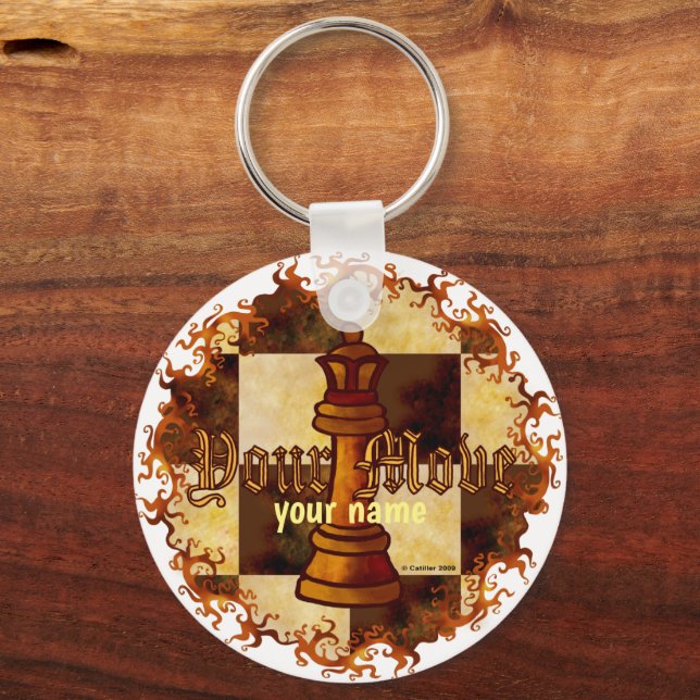 Porte-clés Reine des échecs (Recto)