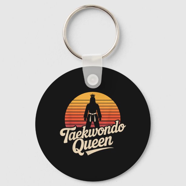 Porte-clés Reine drôle de Taekwondo (Recto)