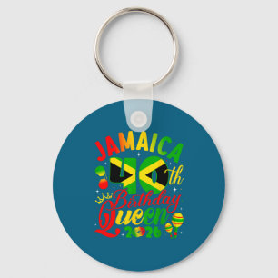 Porte-clés Reine du 40e anniversaire Fille de Jamaïque Tenue