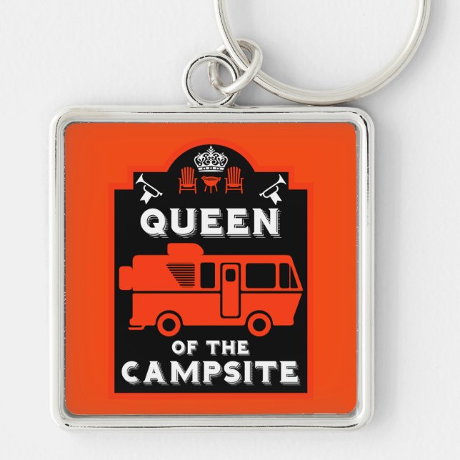 Porte-clés Reine Du Camping (Devant)