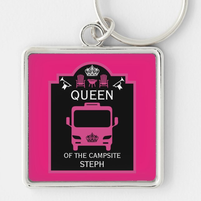Porte-clés Reine Du Camping (Devant)