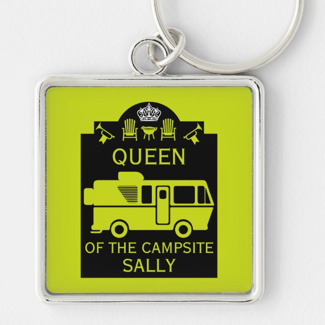 Porte-clés Reine Du Camping (Devant)