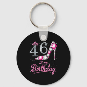 Porte-clés Reine joyeux anniversaire 46 ans