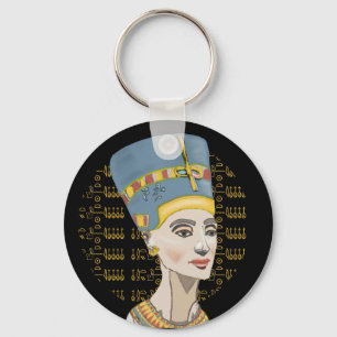 Porte-clés Reine Nefertiti avec Cartouche 