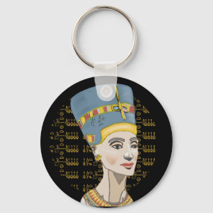 Porte-clés Reine Nefertiti avec Cartouche