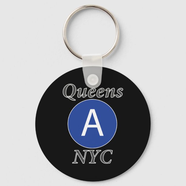 Porte-clés Reines NYC Train A (Recto)