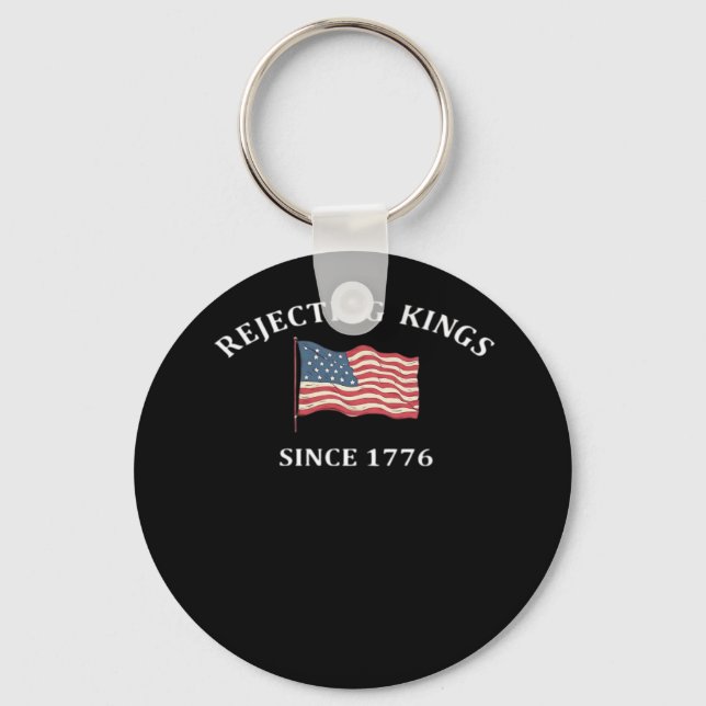Porte-clés Rejetant les rois depuis 1776 style classique (Recto)