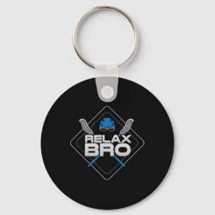 Porte-clés Relax Bro - Lax Life And Lacrosse Player Cadeau