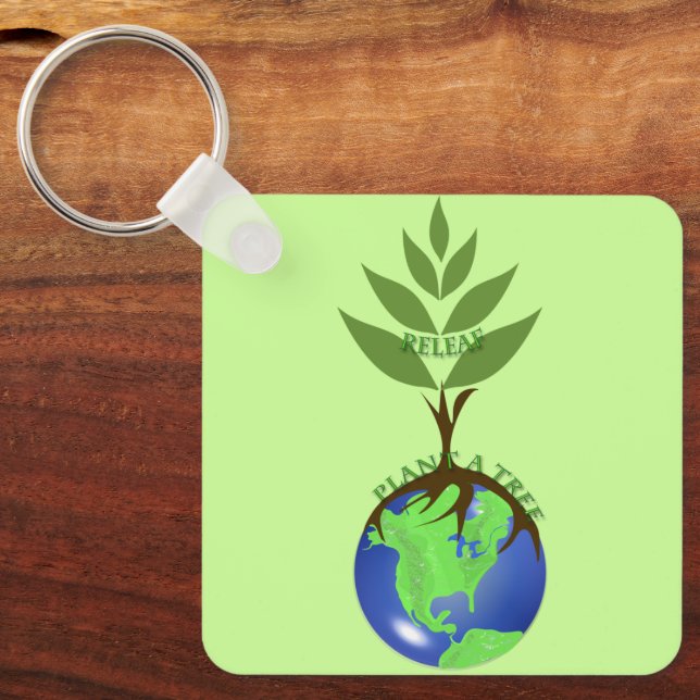 Porte-clés ReLeaf Plantez un arbre (Recto)