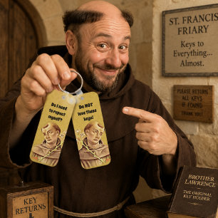 Porte-clés religieux catholique drôle St. Anthony